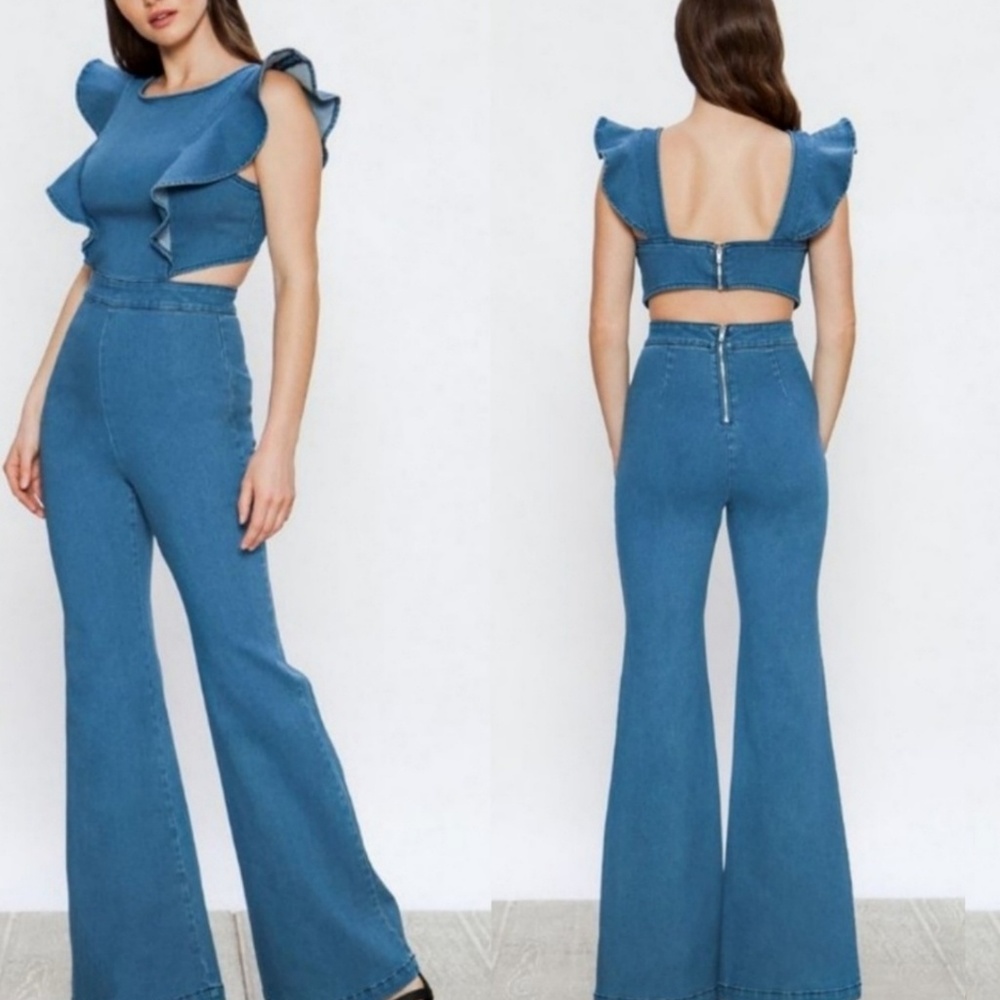 New Flying Tomato Denim Jumpsuit